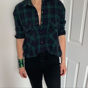 ZARA women’s plaid flannel shirt szXL